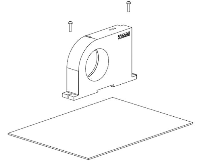 screw fixed installation of BA current transducer