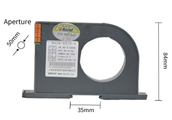 dimension of BA50 current transducer